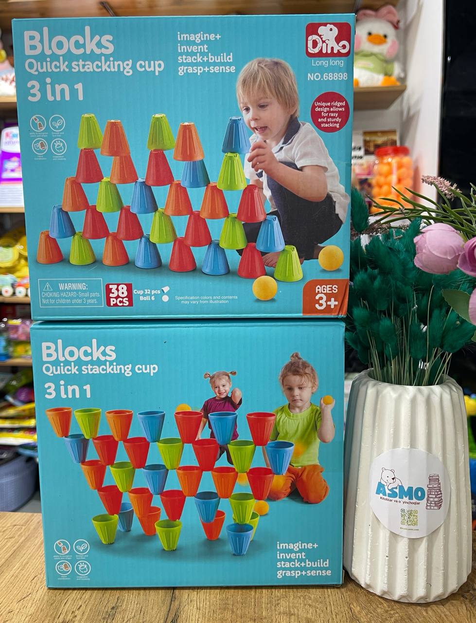 Ajoyib LOGIK bloklar — 38 ta blok va 6 ta koptokcha