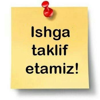Тикув цехига ИШГА ТАКЛИФ қиламиз‼