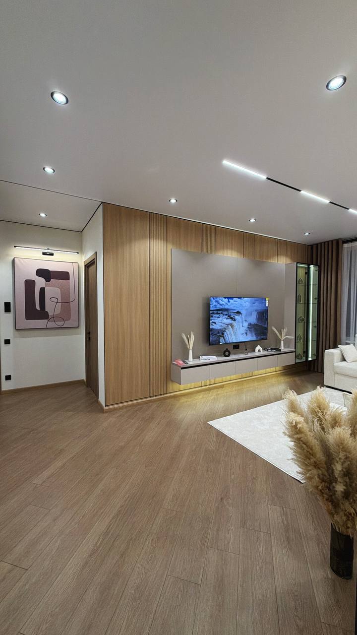 3 xonali yangi kvartira — 75m², biznes klass