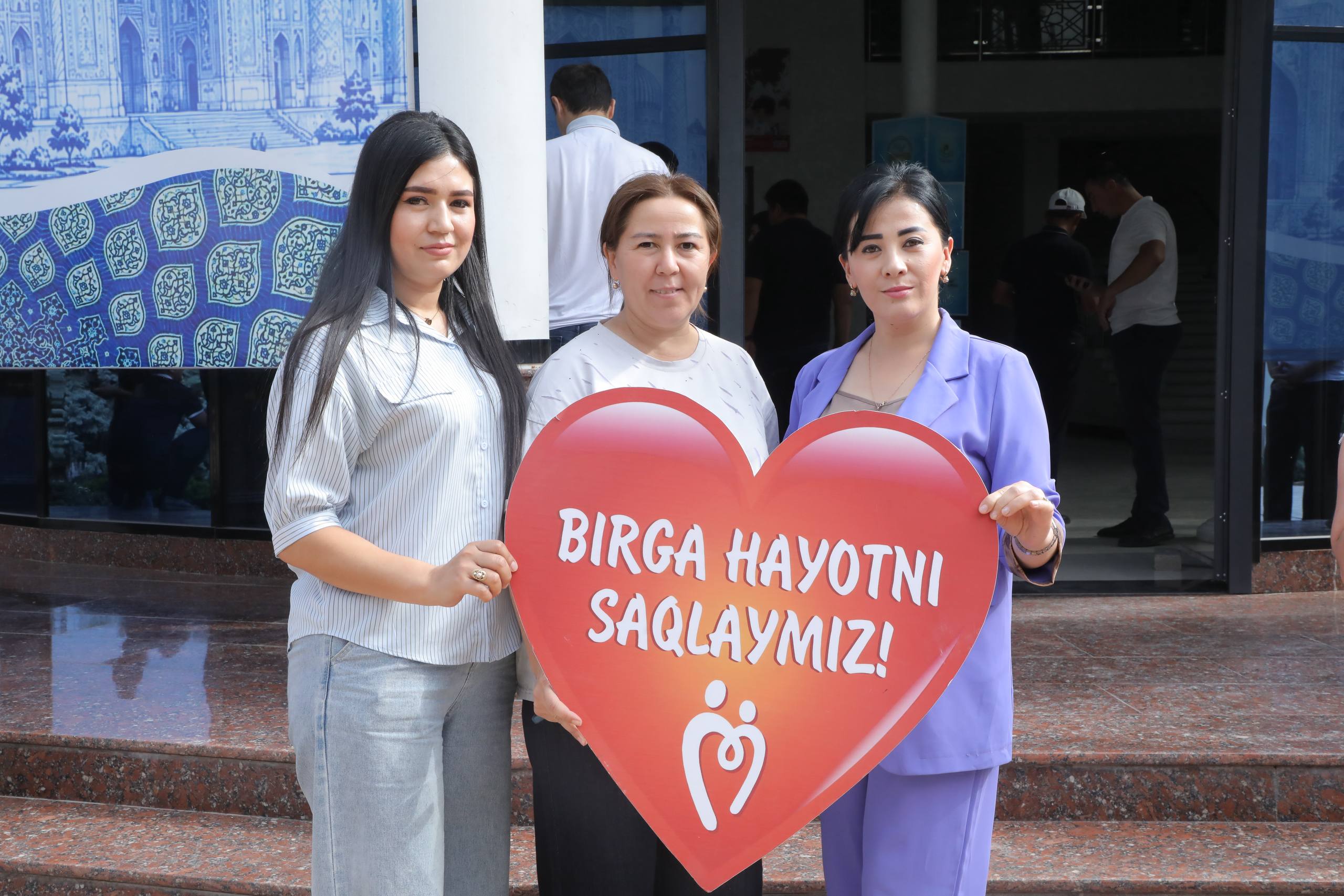 Aksiya doirasida qon topshirish istagida boʻlgan