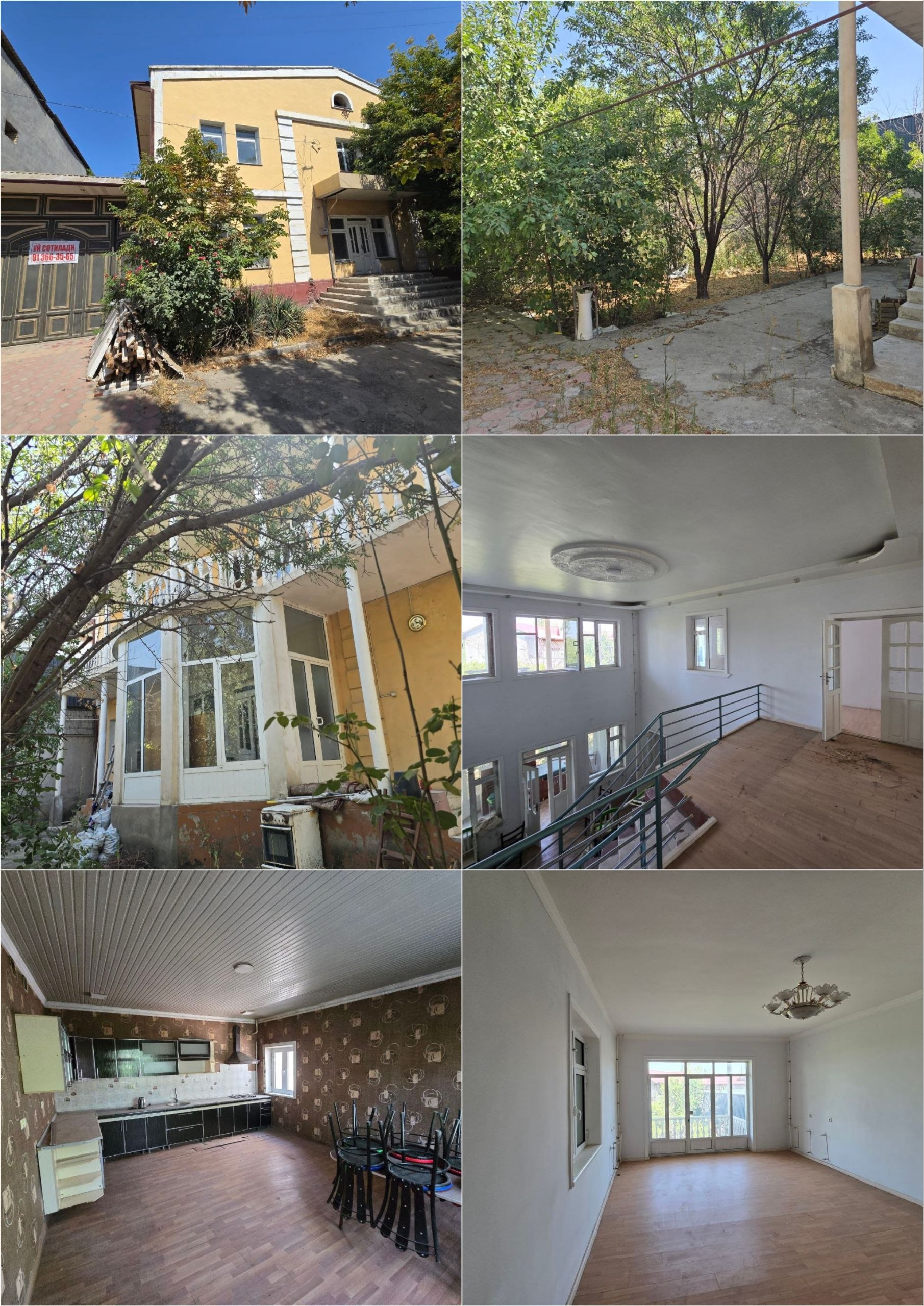 10 xonali kottej — gaz, suv, svet bor