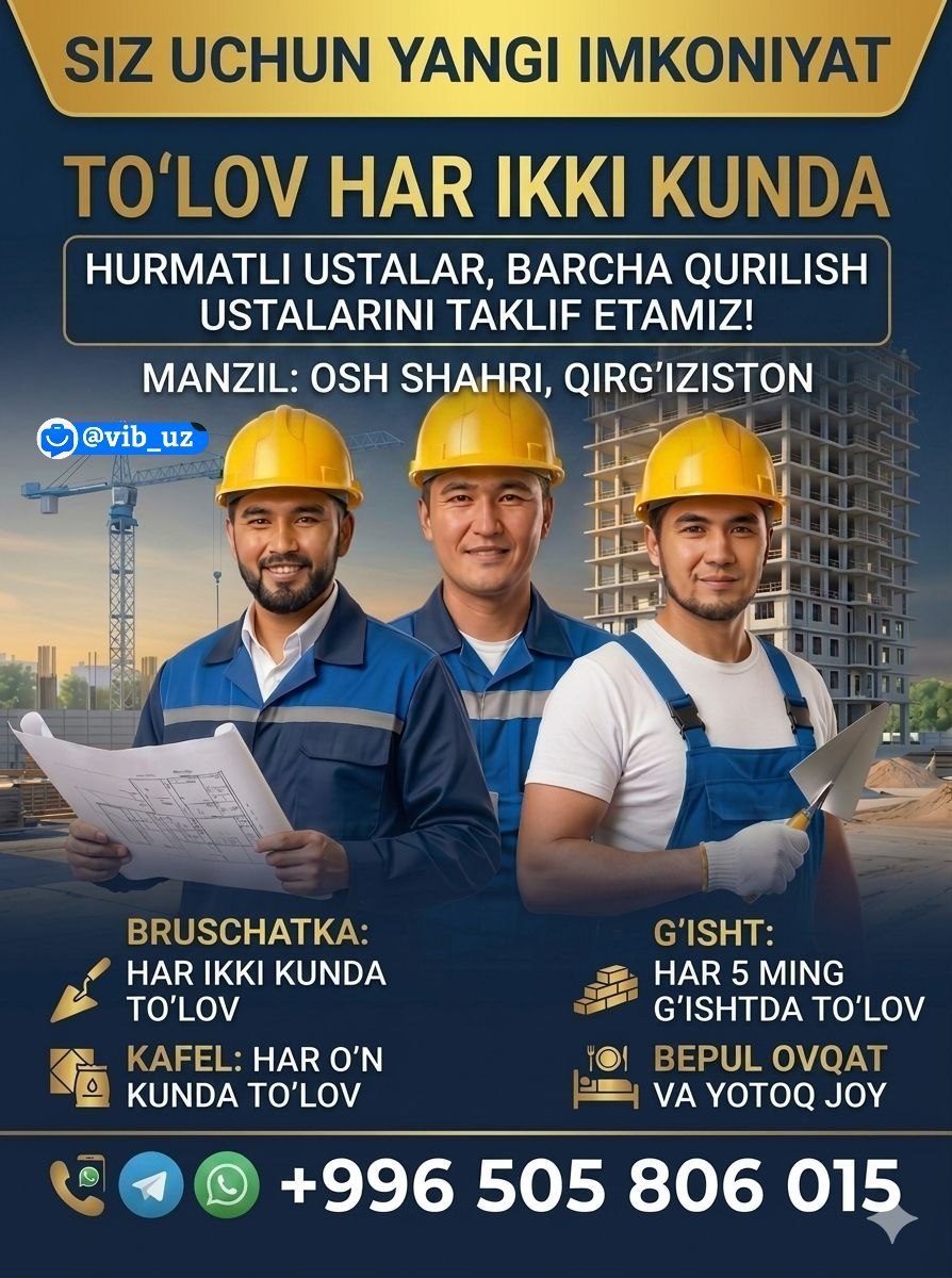 SIZ UCHUN YANGI VA QULAY IMKONIYAT