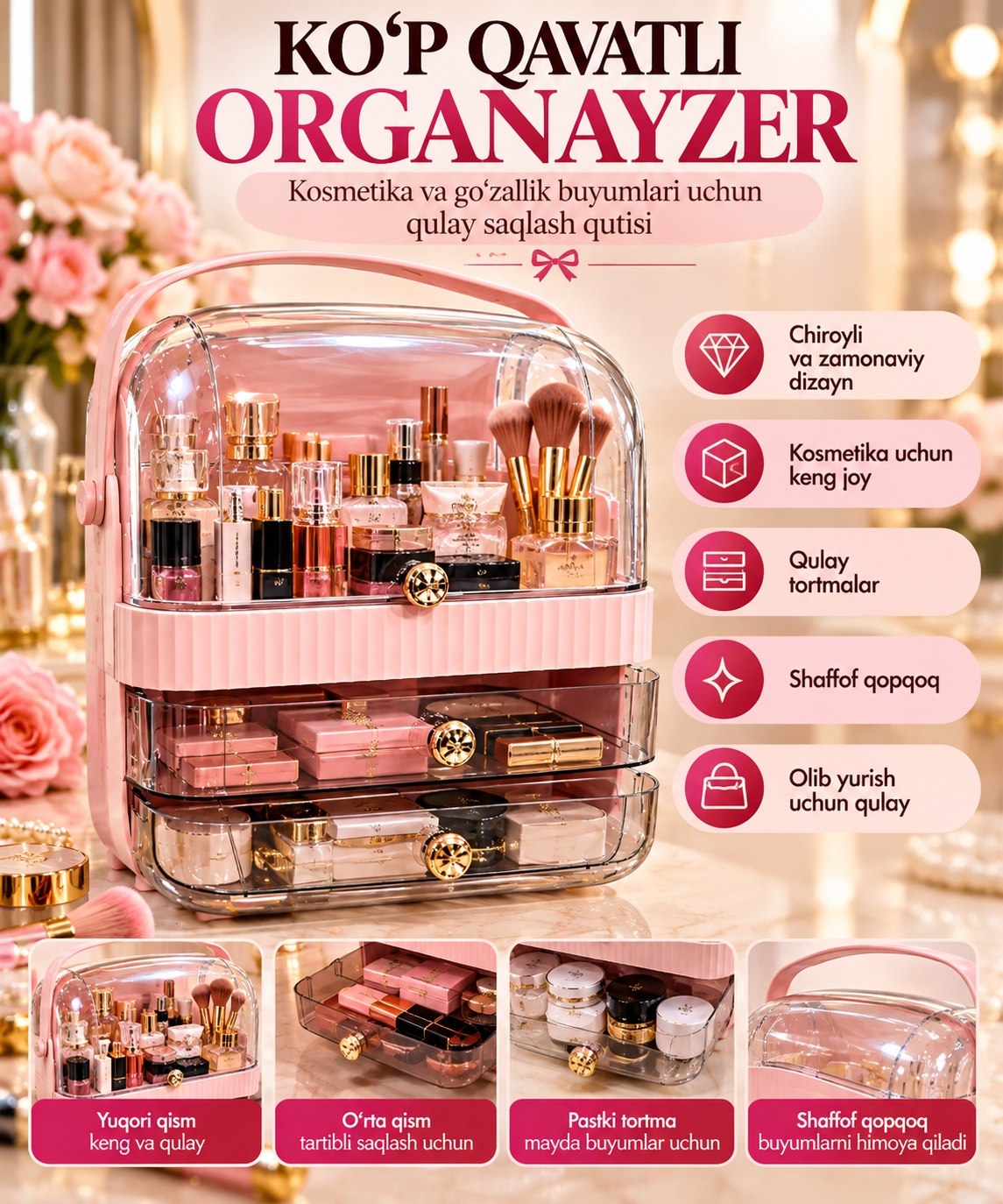 Ko‘p qavatli organizator — zamonaviy dizayn