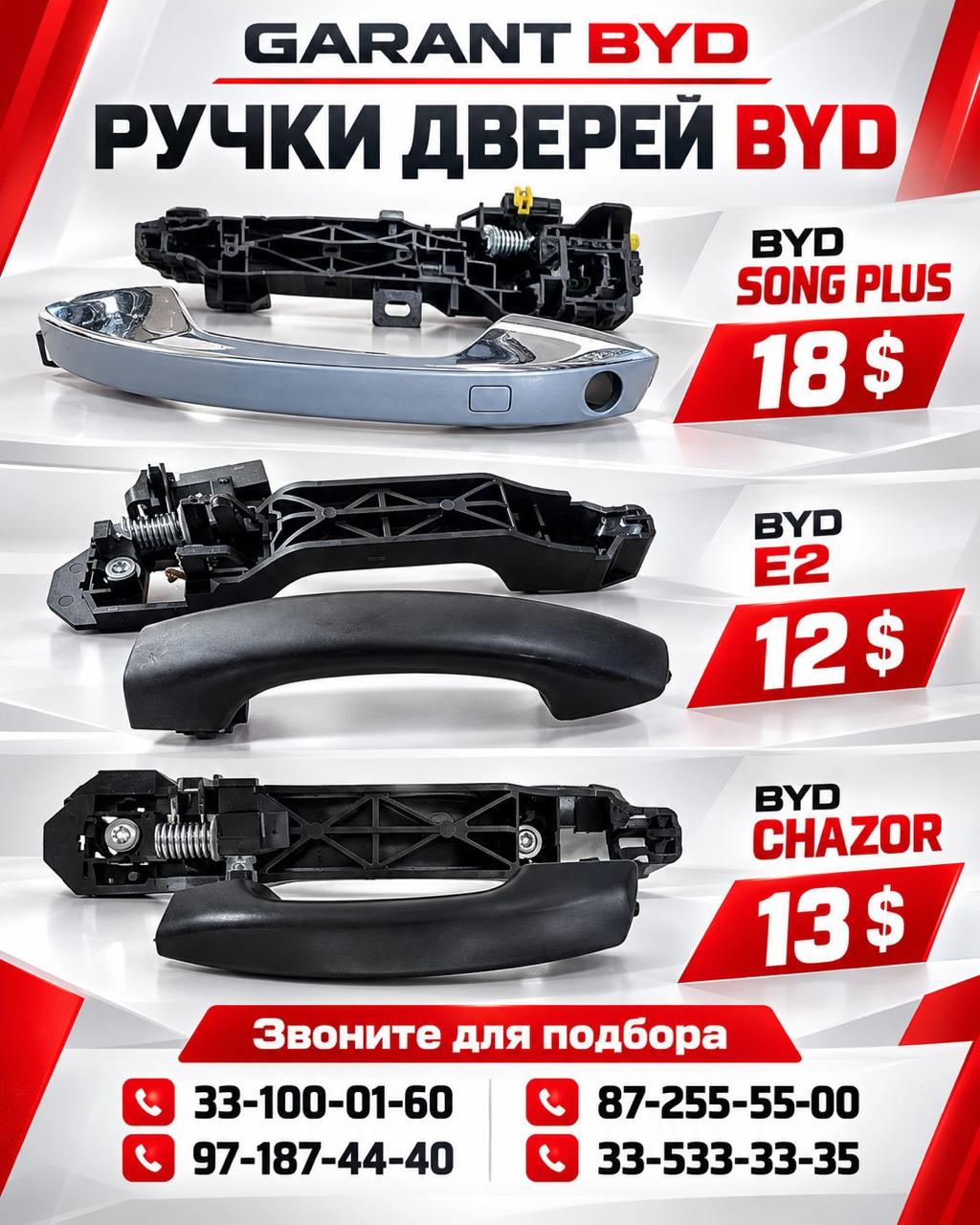 Наружная ручка двери задний правый BYD E