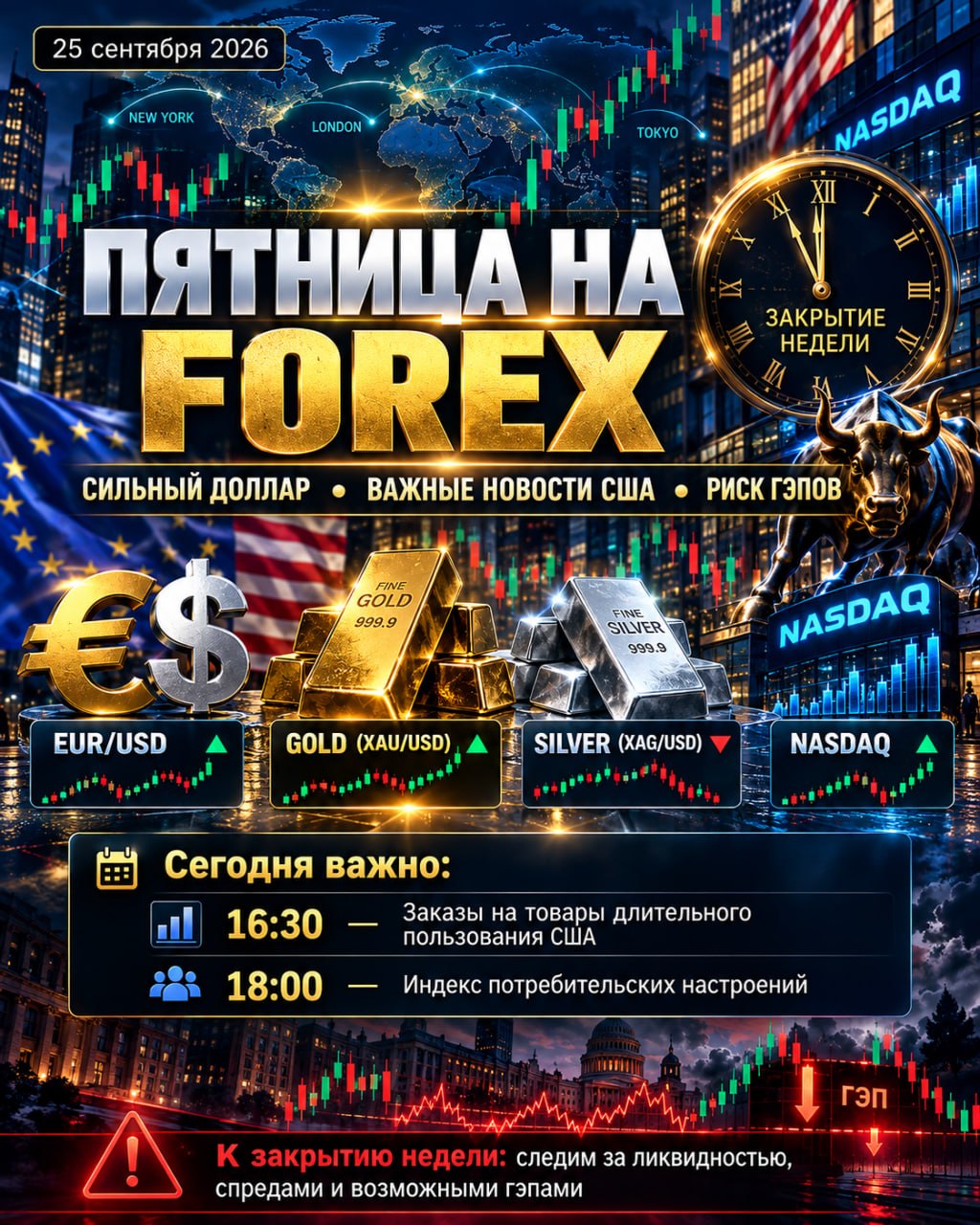 ПЯТНИЦА НА FOREX СИЛЬНЫЙ ДОЛЛАР ВАЖНЫЕ НОВОСТИ США И