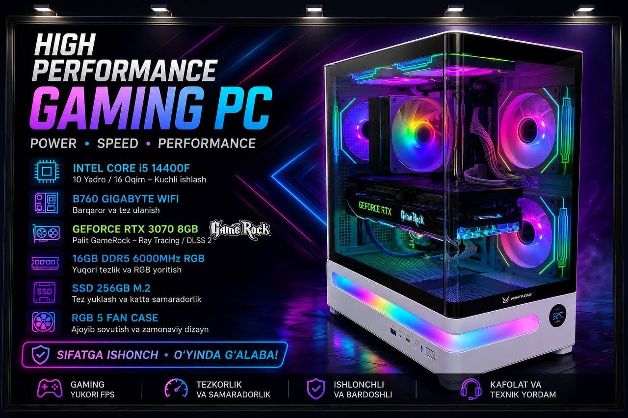 DDR5 — yuqori tezlikdagi xotira