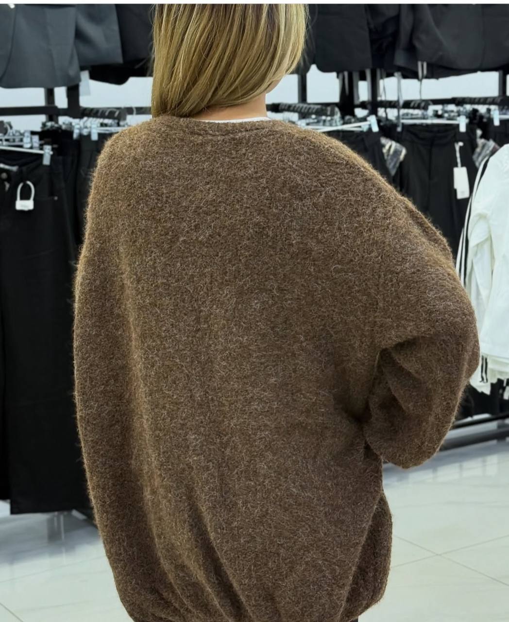 Angora kardigan — standart o'lcham, LUXE