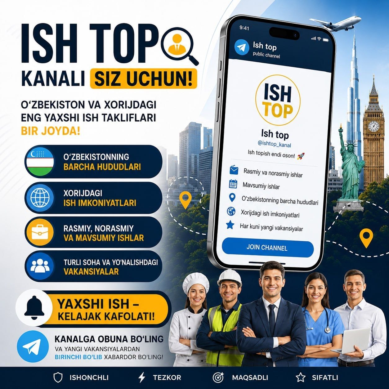 VAQTNI ISH QIDIRISHGA EMAS TO‘G‘RI IMKONIYATNI