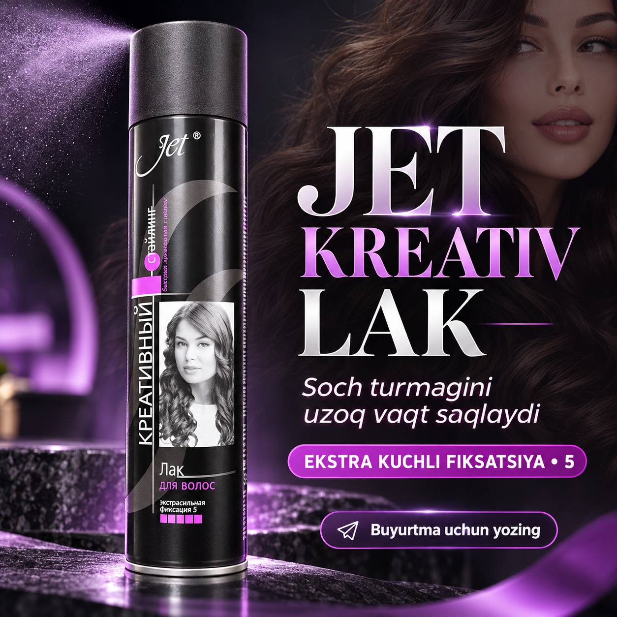 JET KREATIV SOCH LAKI — KUCHLI FIKSATSIYA