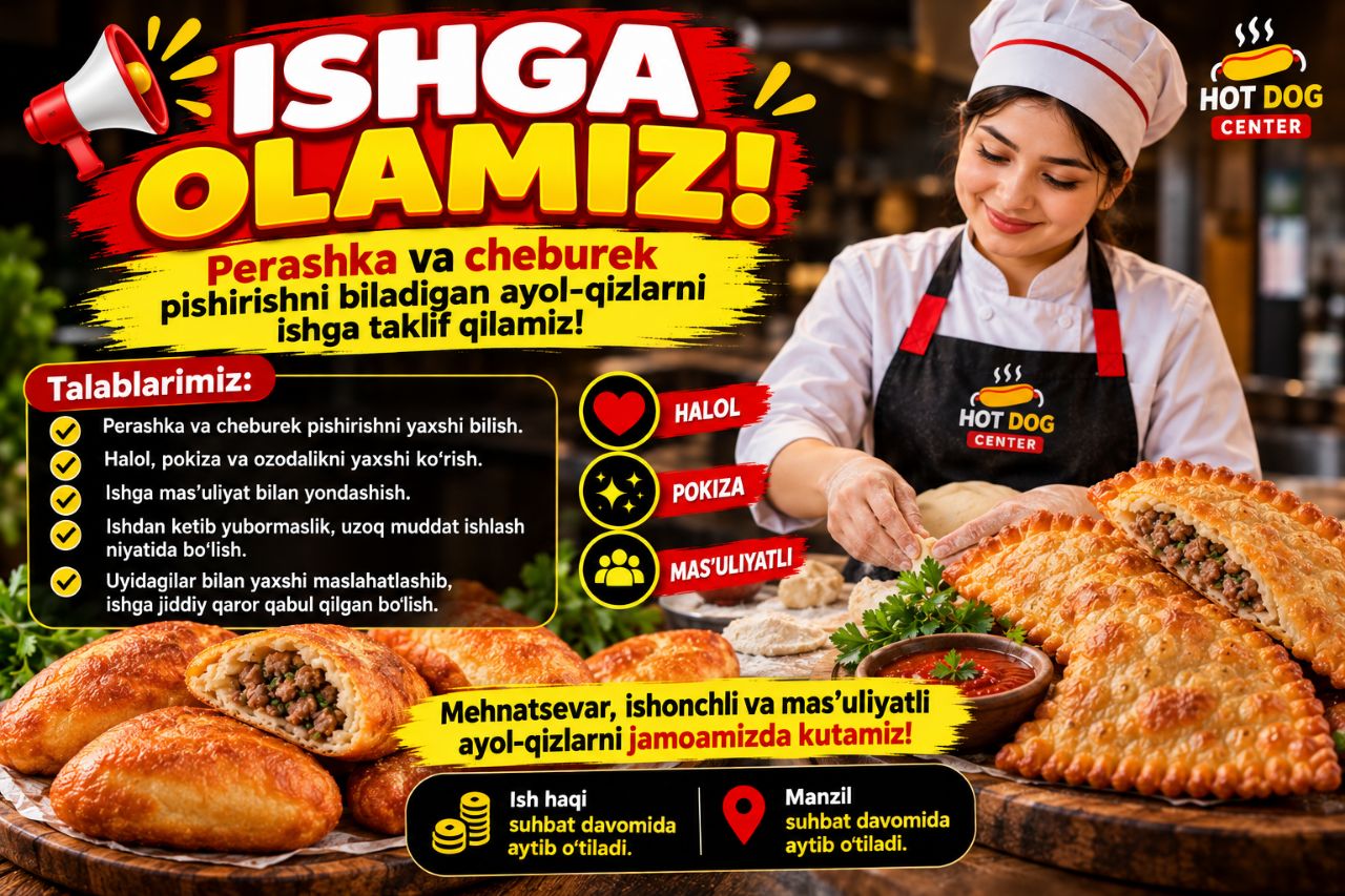 Ishga taklif qilamiz
