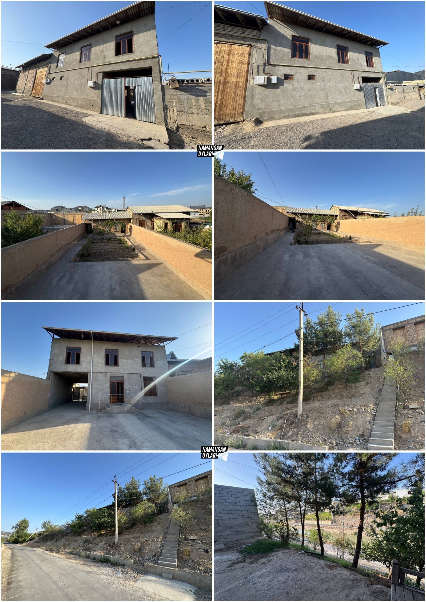 6 xonali hovli — gaz, suv, svet, kanalizatsiya