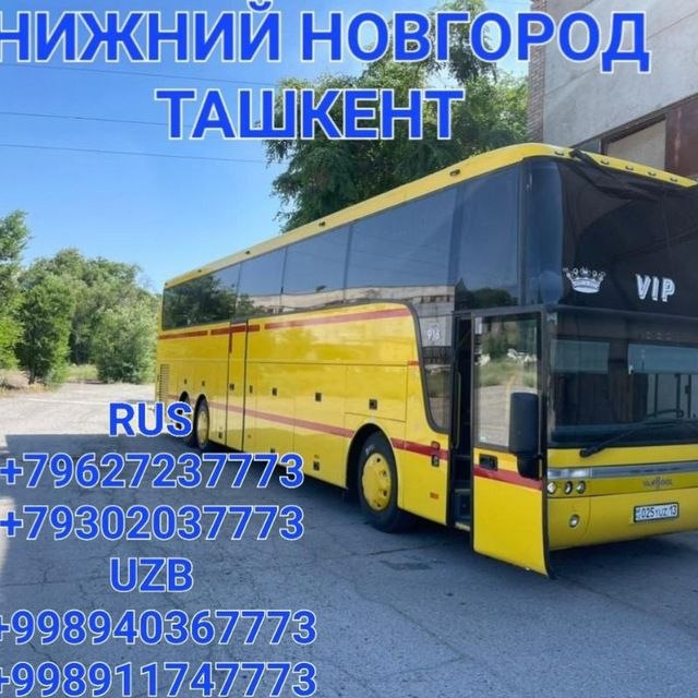 Nijniy Novgorod - Toshkent VIP avtobus xizmati