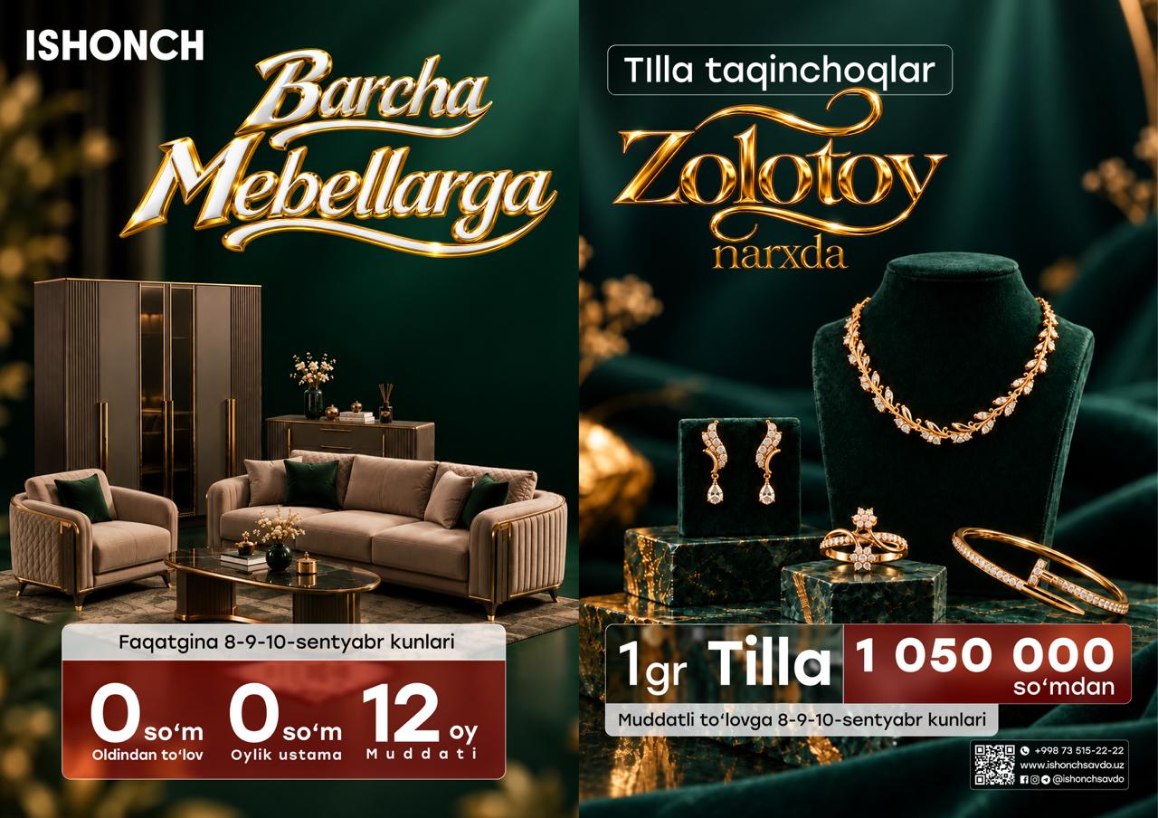 ISHONCH bilan uyingizga shinamlik va o‘zingizga