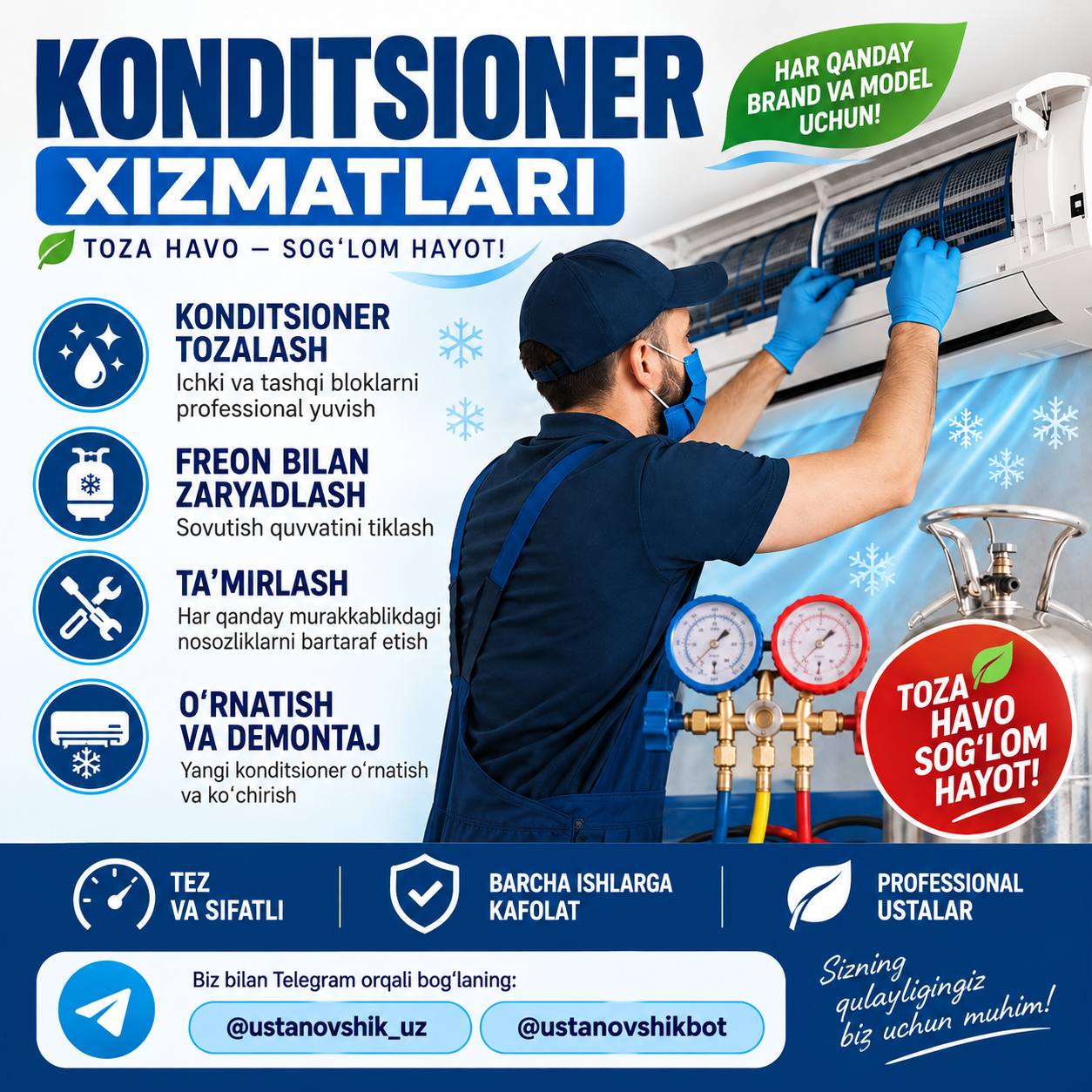 KONDITSIONER XIZMATLARI