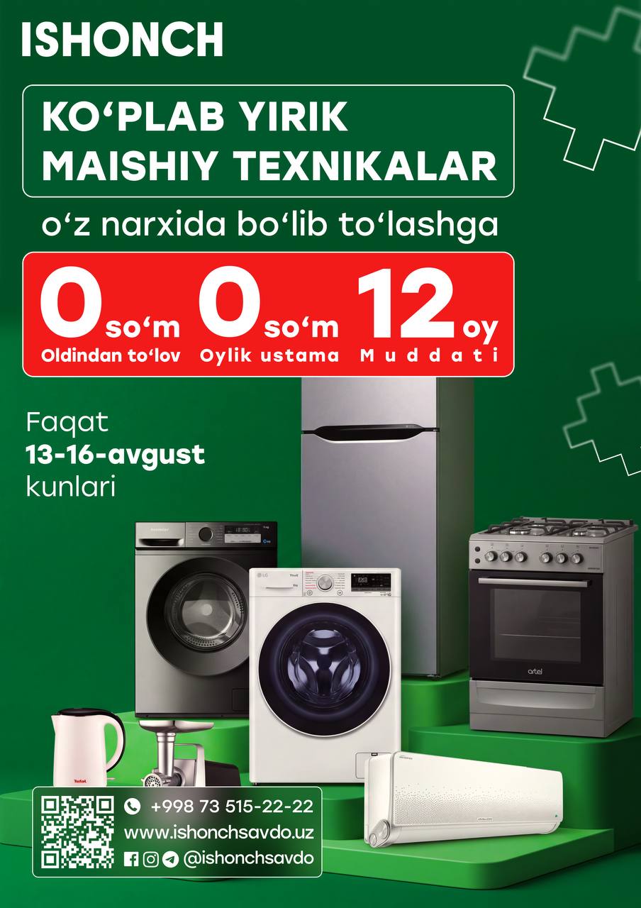 URGANCH ISHONCHDA KATTA AKSIYA