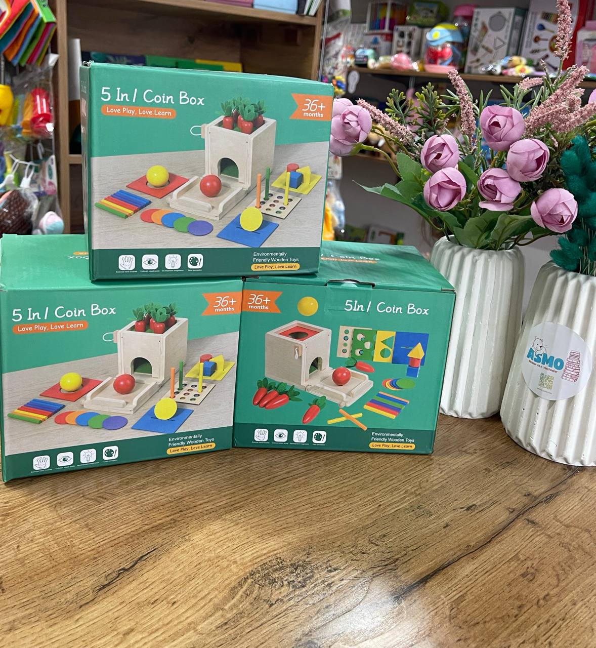 Montessori o'yinchoqlari — 5 ta birda