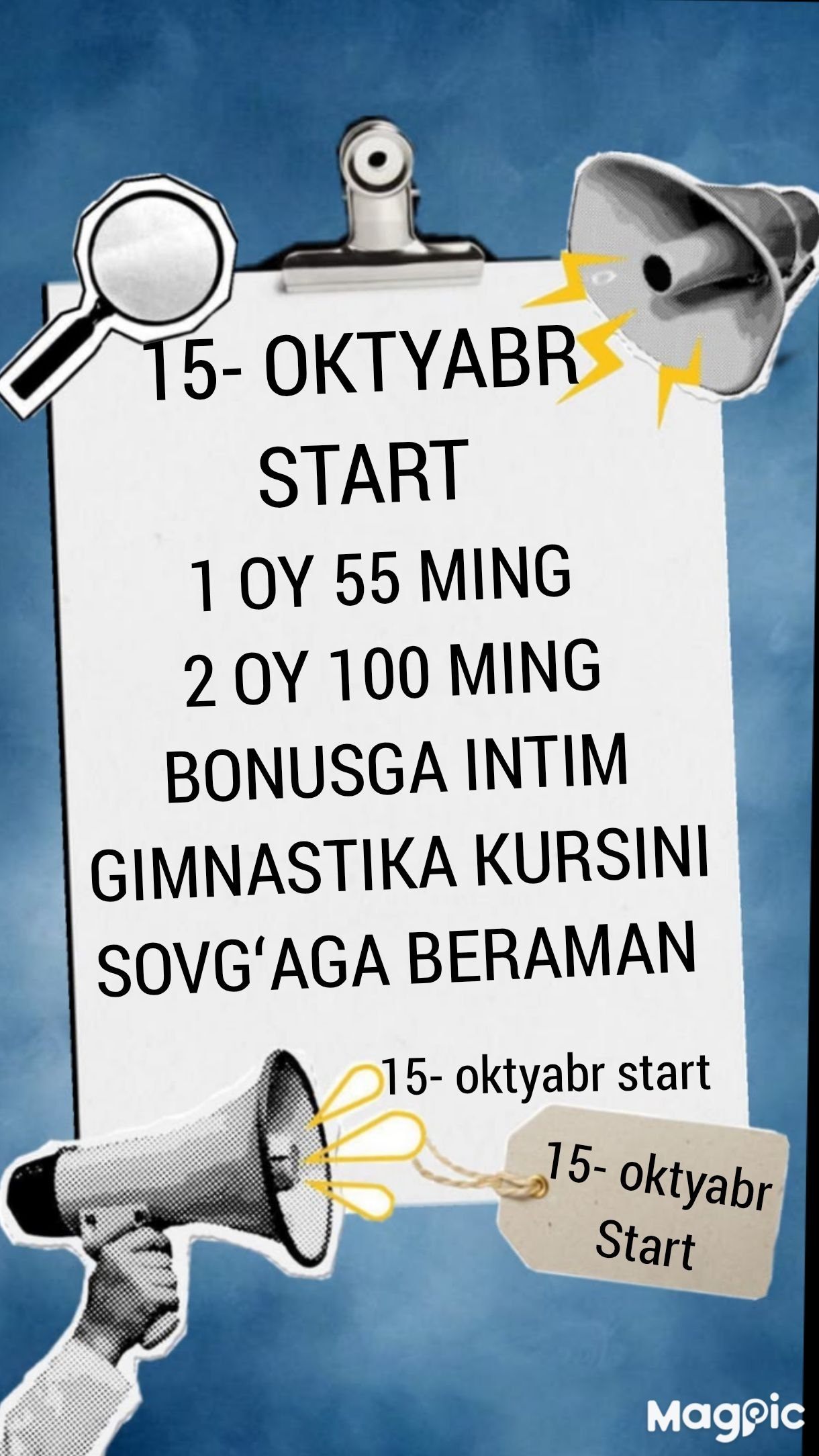 15-OKTYABR — SOG‘LOM OZISH MARAFONIMIZ START OLADI