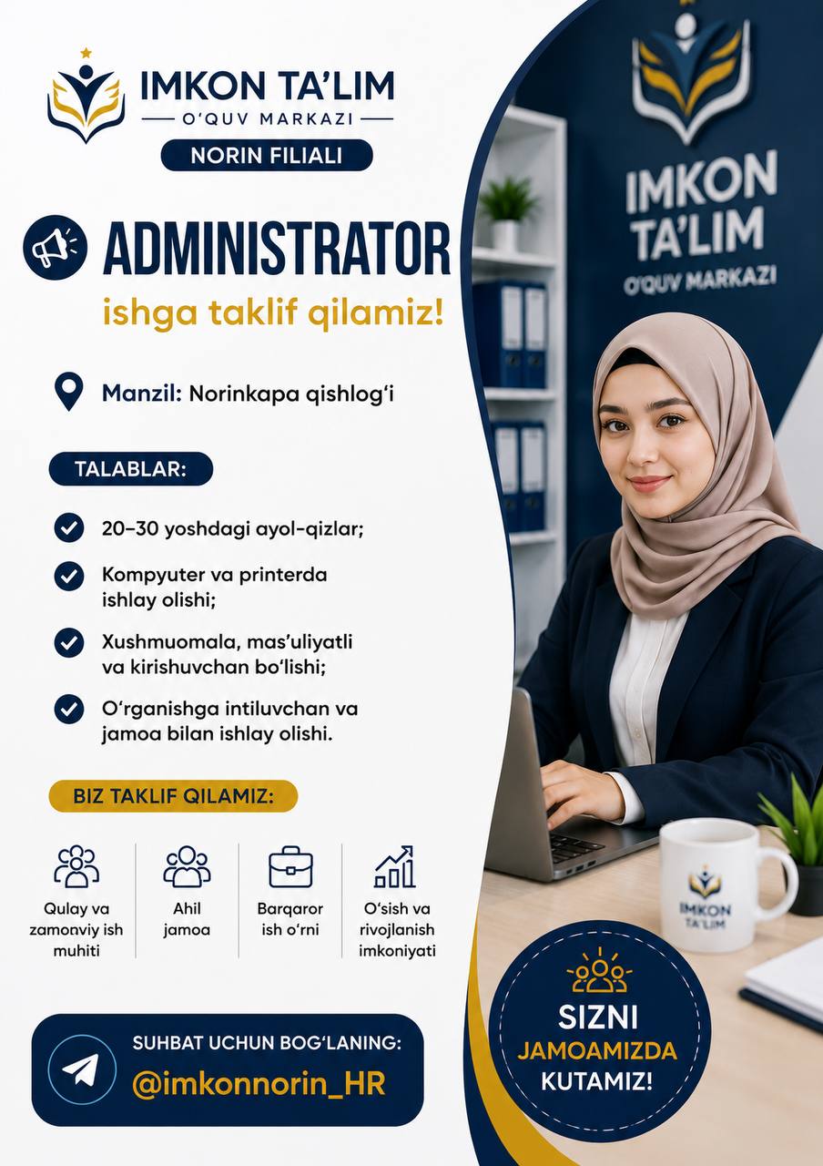 IMKON TA’LIM o’quv markazi (Norin filiali)