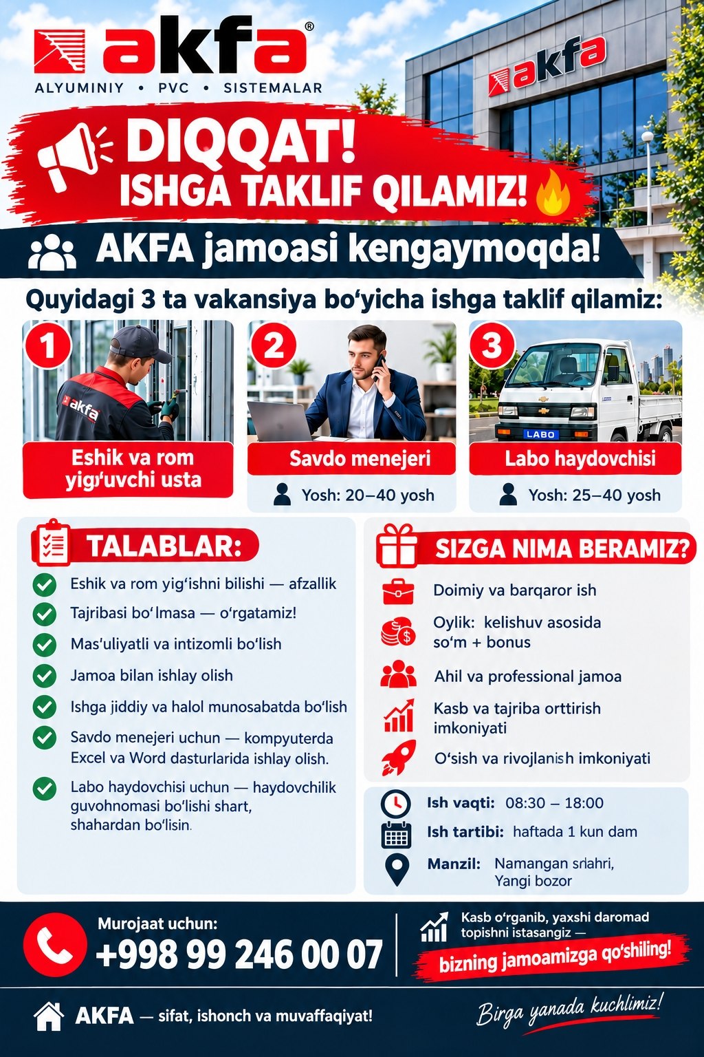 ISHGA TAKLIF QILAMIZ