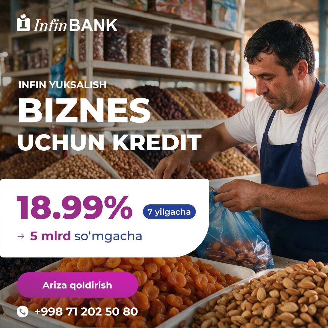 Infin Yuksalish biznes uchun 18 99%