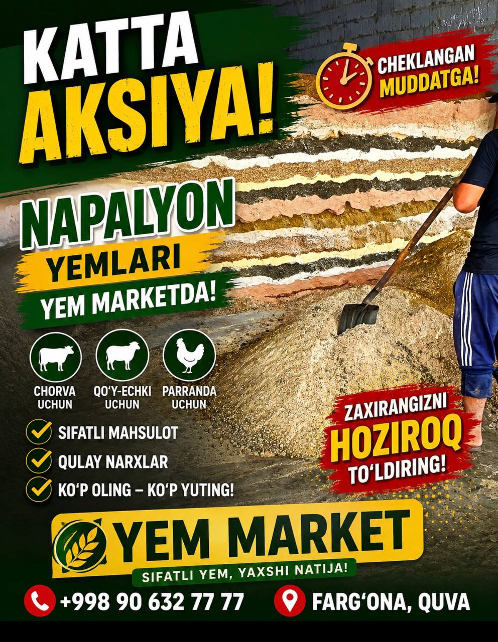 KATTA AKSIYA — YEM MARKETDA
