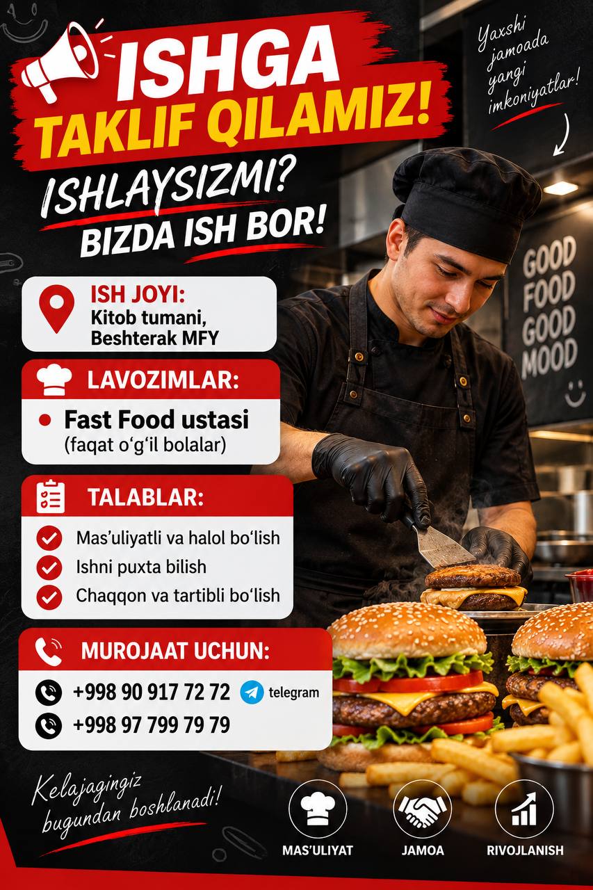 ISHGA TAKLIF QILAMIZ