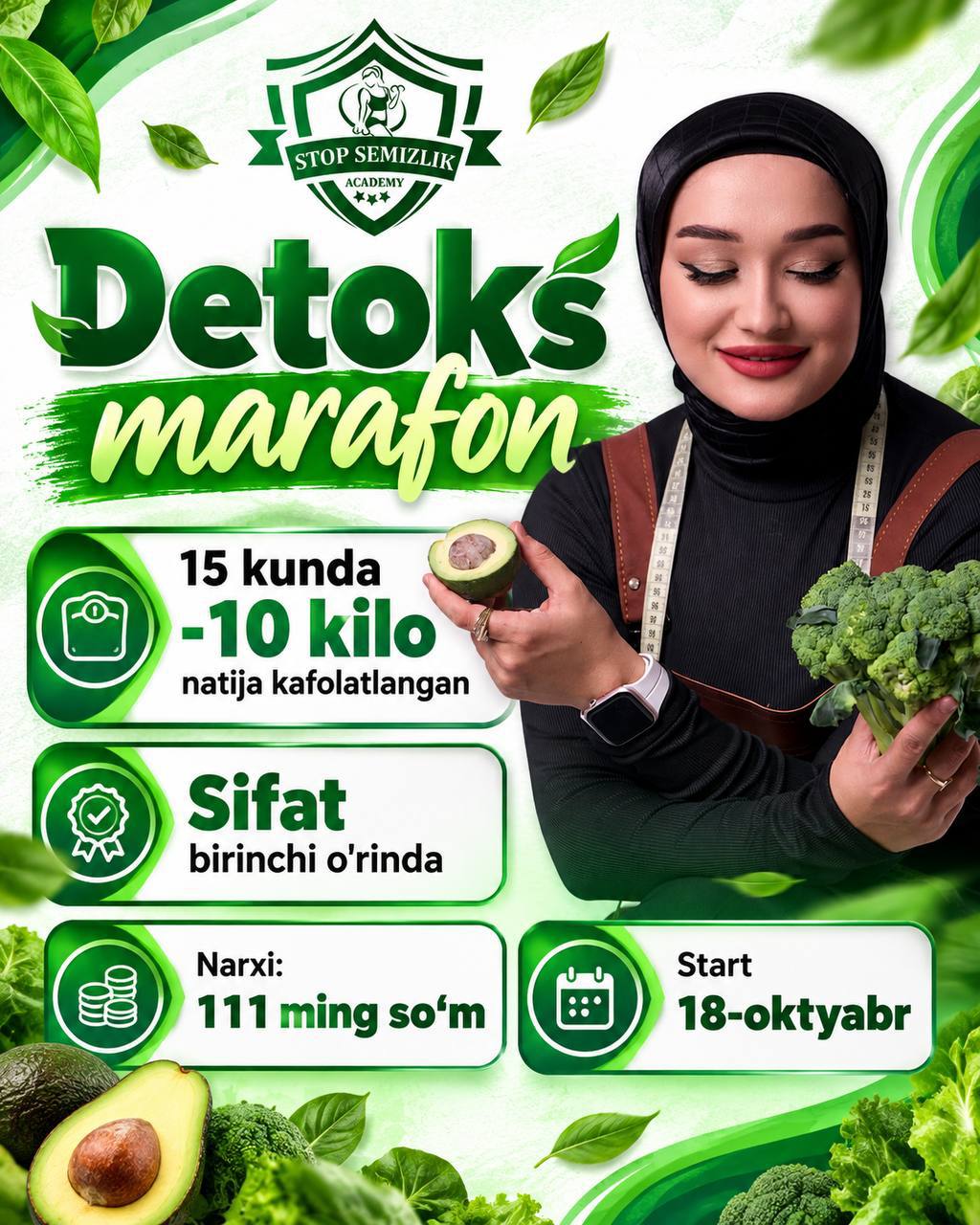 15 KUNDA YANGI QOMAT SARI
