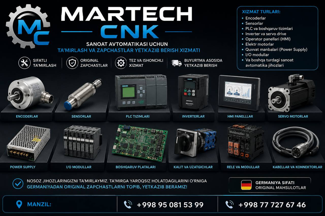 SANOAT JIHOZLARINI PROFESSIONAL TA’MIRLASH VA