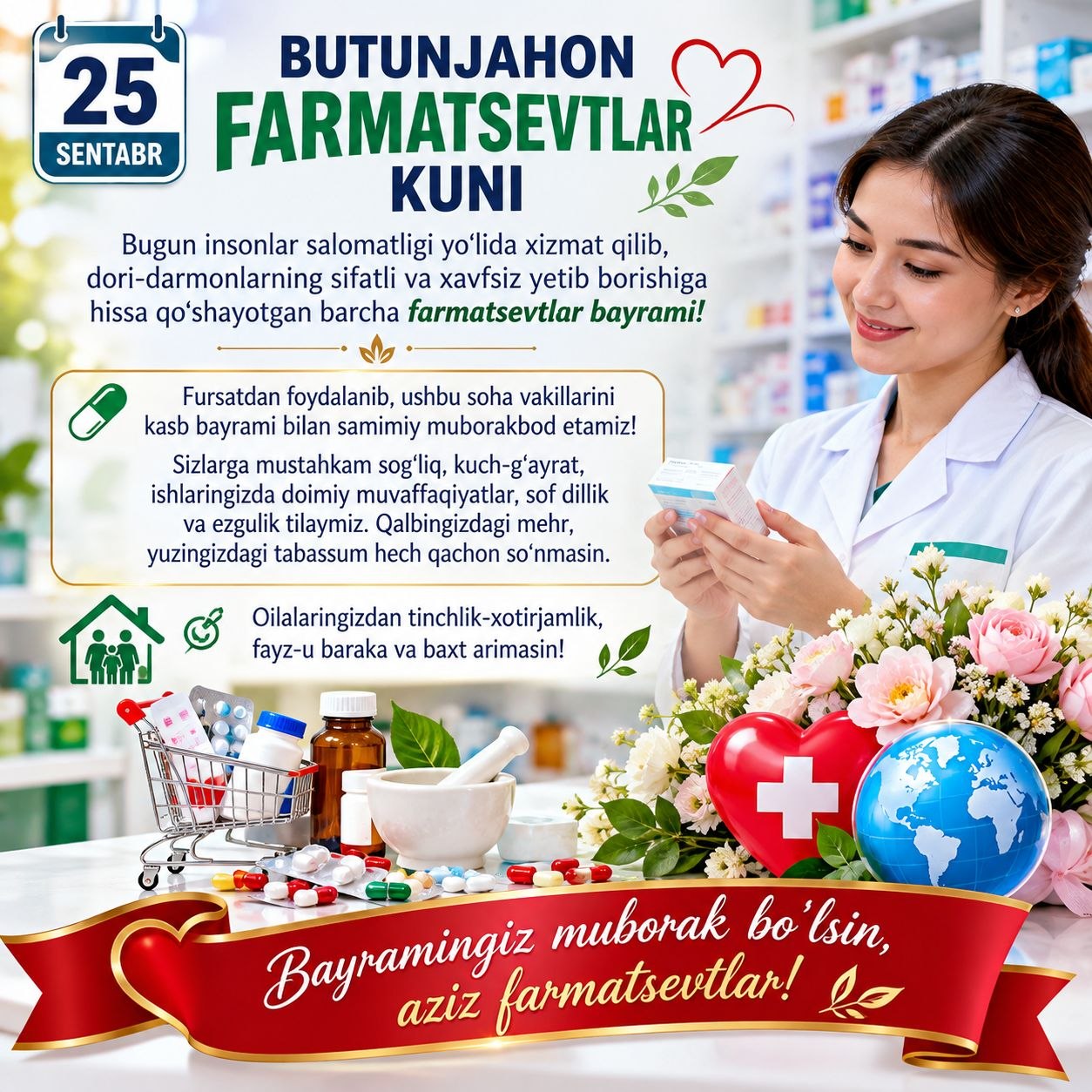 Bugun insonlar salomatligi yo‘lida xizmat qilib