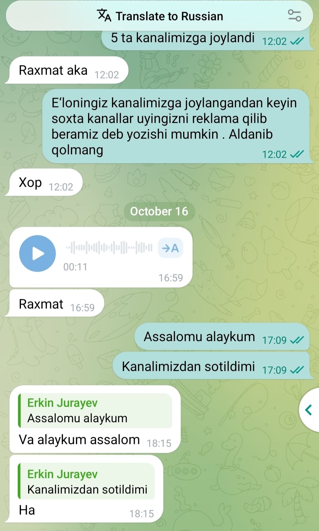 Квартира сотилди ҳайрли бўлсин