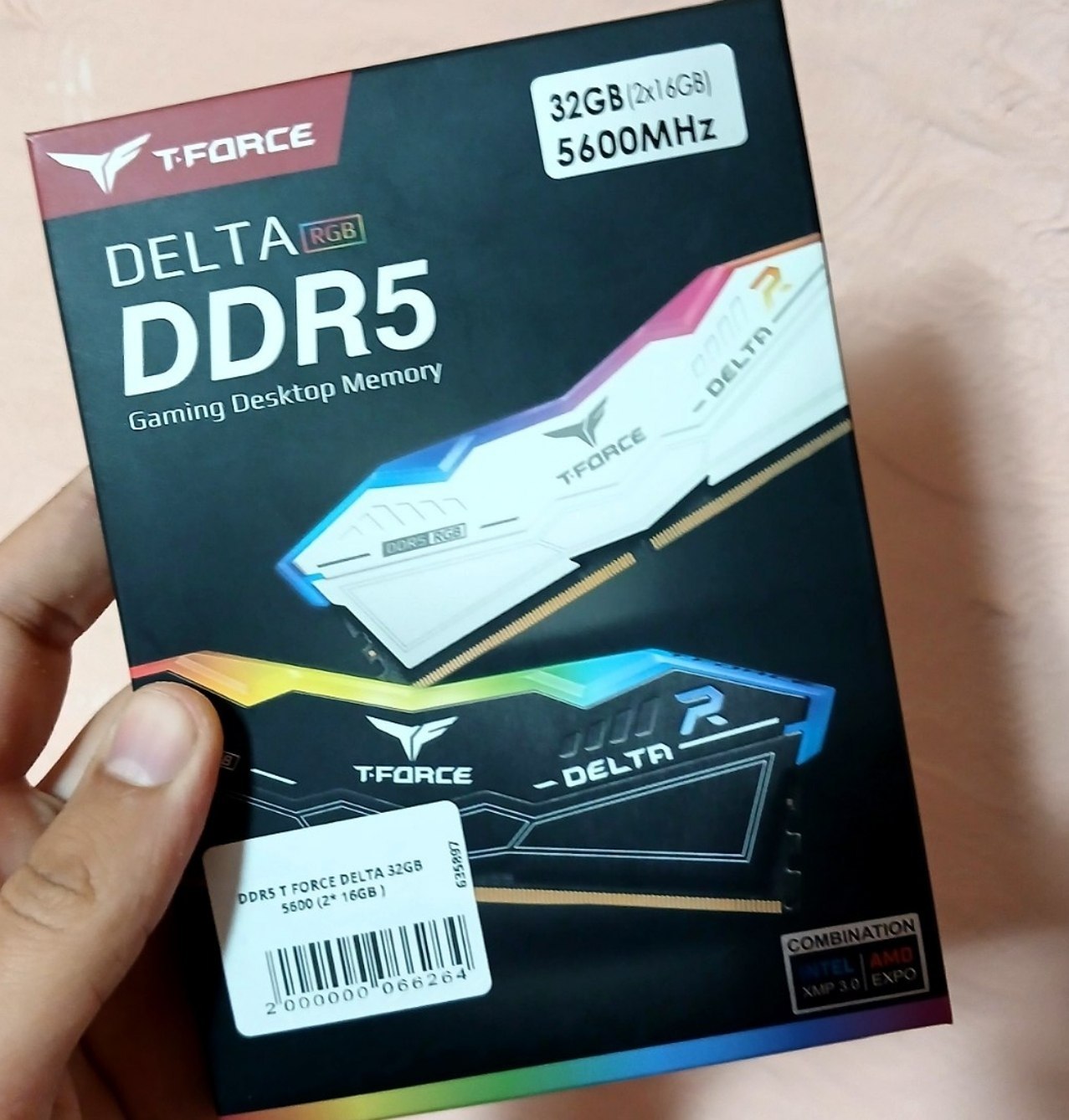 T•FORCE DELTA RGB 2x16 DDR5 — ideal holat