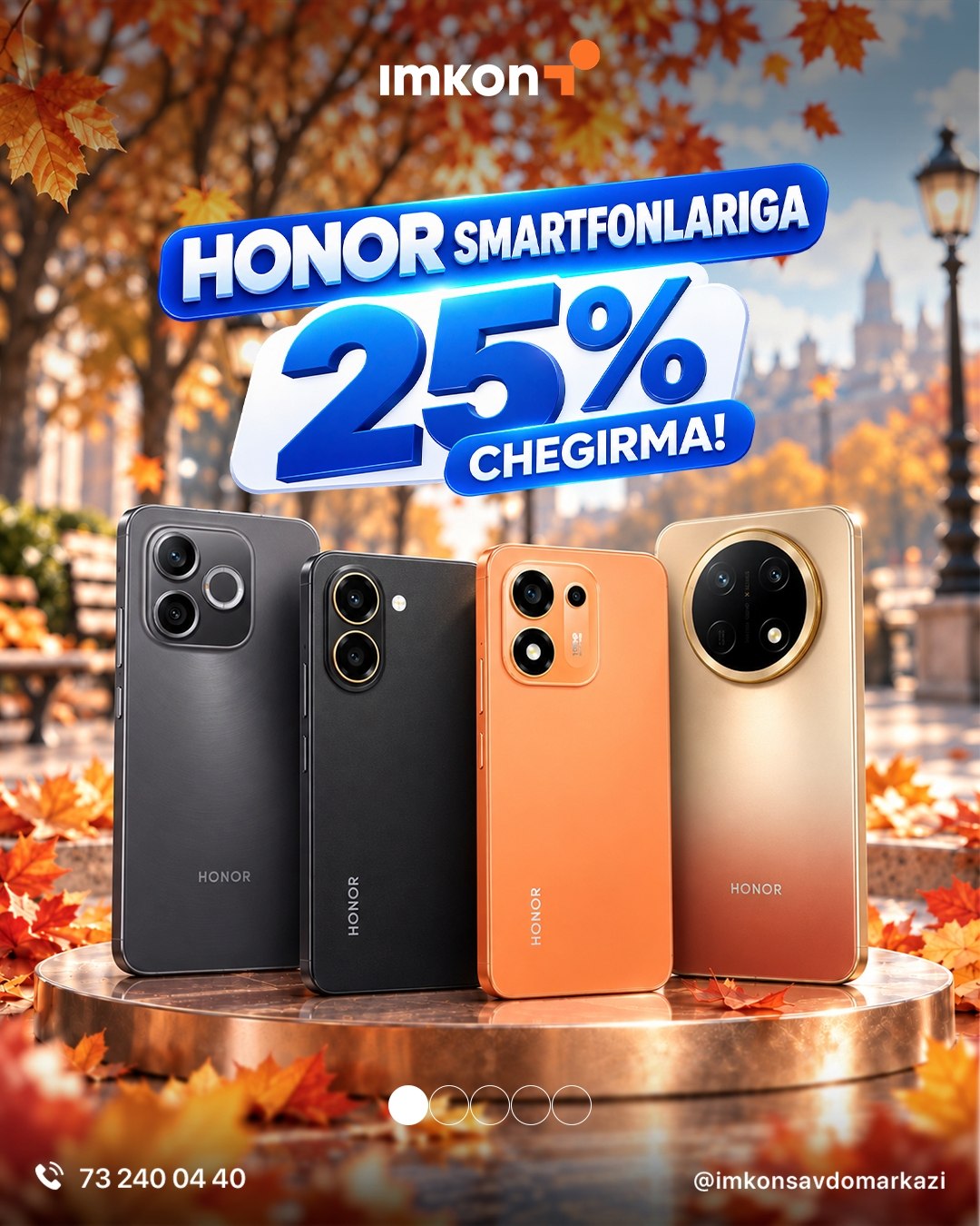 Honorchilar uchun zo'r IMKONIYAT