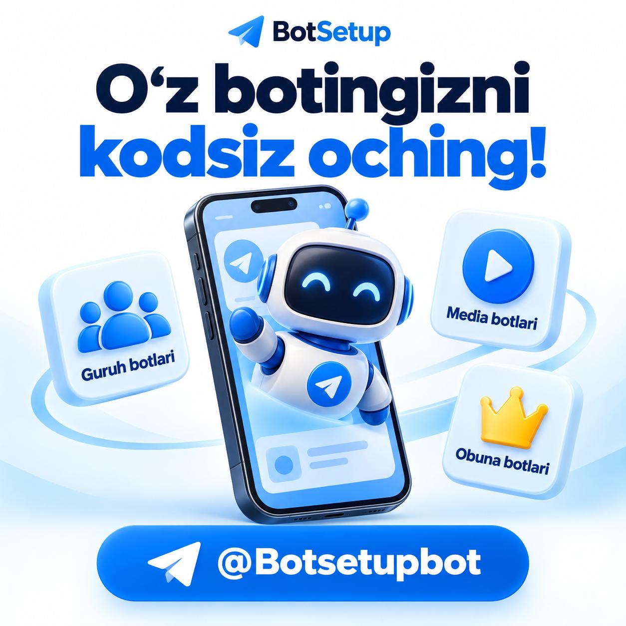 O‘z Telegram botingizni kod yozmasdan oching