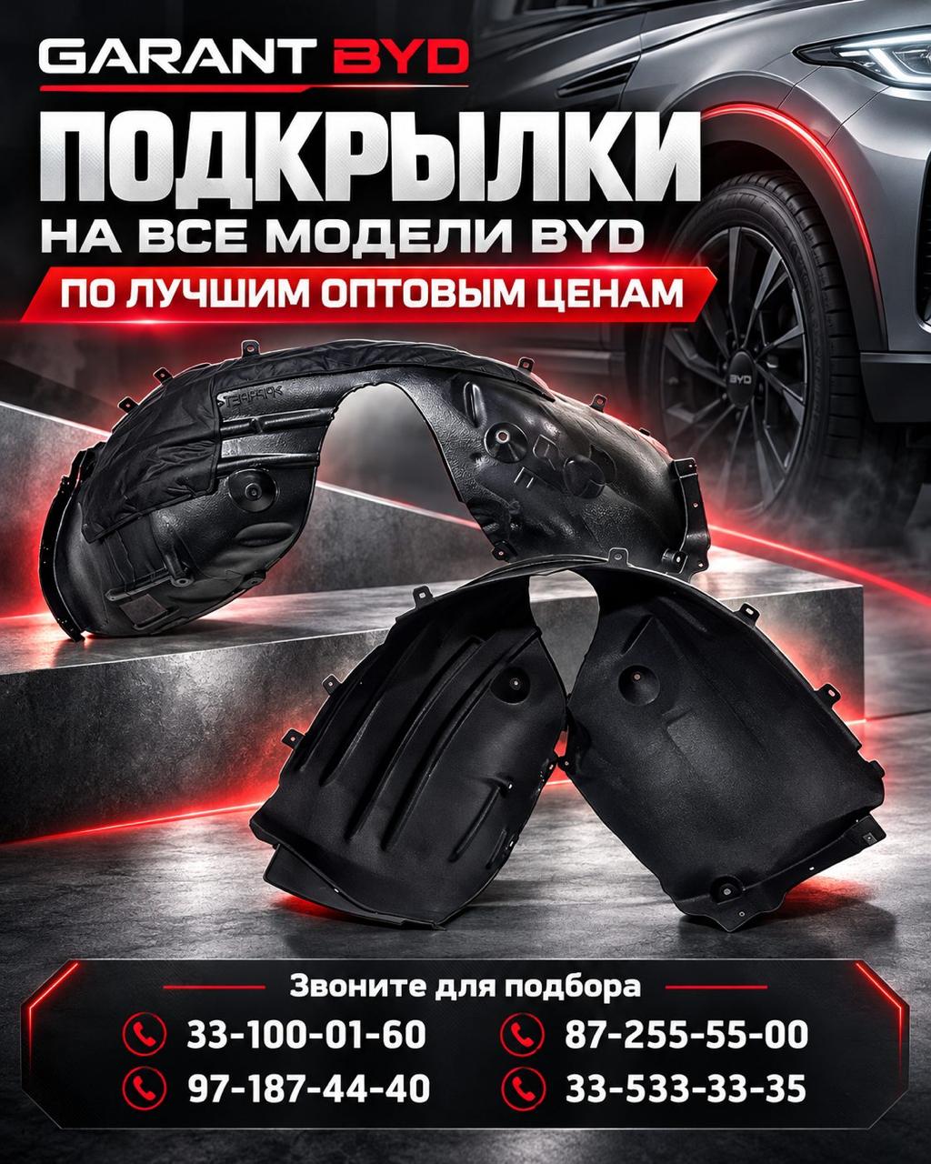 BYD Avtomobillari uchun Podkrilkinlar