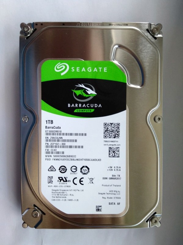 Seagate 1TB va 6TB — yangi holat