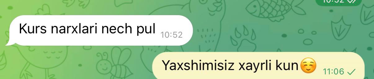 Shogirdlik kursini juda ko'pchilik so'rayapti