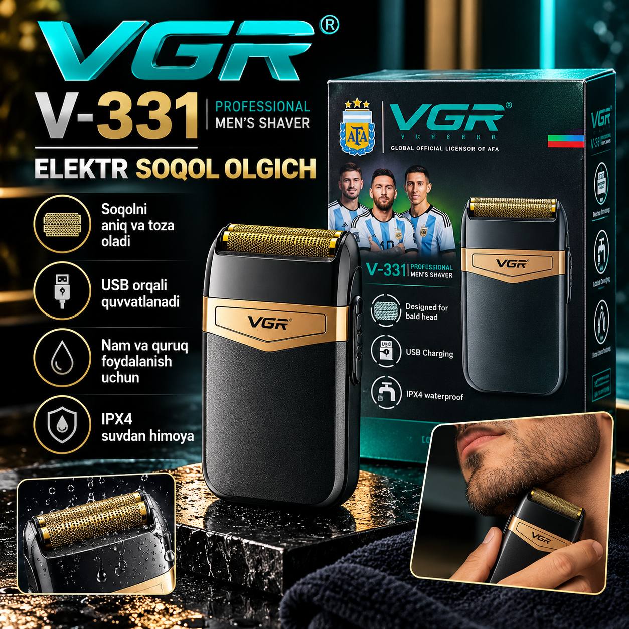 VGR V-331 — zamonaviy soqol olgich