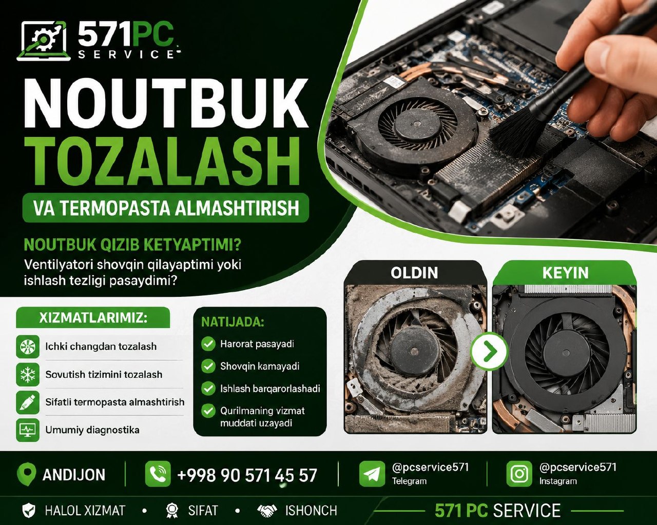 Biz quyidagi xizmatlarni taklif qilamiz
